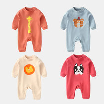 Japanese baby jumpsuit spring and autumn out cotton female newborn baby dress male baby spring clothes Foreign