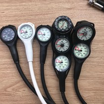 Italian production Dive pro imported white one-piece black pressure gauge residual pressure gauge diving barometer