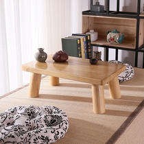 Solid wood floating window table simple Japanese collapsed rice window sill small coffee table Kang table light luxury creative tatami low table Kang