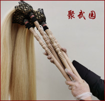 True horsetail dust natural white pear wooden handle Tai Chi Buddha dust dust Taoist floating and sinking