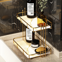 Light luxury bathroom Bathroom shelf Desktop sink cosmetics box Toilet toilet countertop storage shelf