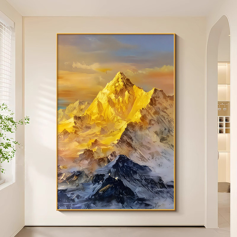 日照金山风景挂画50×50cm-日照金山风景挂画50×50cm促销价格、日照金山
