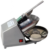 Household small double knife ice crusher commercial milk tea shop shaved ice ice ice machine High Power Manual commercial