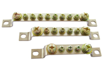 Pure copper 10-bit grounding copper row 10-hole zero row 2 * 20mm machine room distribution box zero row bus row copper row
