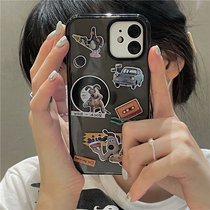Cookie puppy iphone12 phone case Xsmax for Xr Apple 7p8plus cute 11promax Black