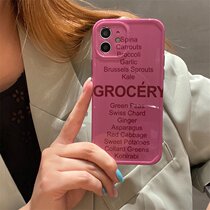 Japanese and Korean creative personality letter iPhone12 for Apple 11pro max phone case 8 7plus all-inclusive XR