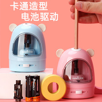 Douyin same electric stationery set pencil sharpener vacuum cleaner eraser cartoon gift box battery 8087