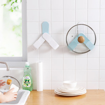 Free-to-punch rotary lid rack cutting board containing rack wall-mounted kitchen containing supplies shelving cover shelf