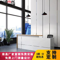 Company front desk Reception desk Simple creative bar Training institution front desk Beauty salon Kindergarten front desk desk
