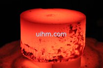 160KW ultra-tone-frequency induction heating machine steel copper aluminum alloy stick material heating forged forged and forged red punching heating furnace