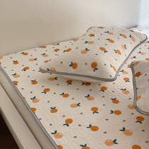 BOEFKE Latex Soft Mat Three Sets Ice Silk Mat Kit Machine Washable Washed Air Conditioning Mat 1 5 m Student mat