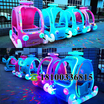 Square bumper car new helicopter luminous amusement car Childrens double stalls Night Market electric toy car accessories