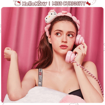 Curious Miss Hello Kitty cartoon joint name wash face Christmas hair band female red hair band cute autumn winter cute