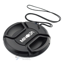 MINOLTA 52mm middle pinch rope lens cover MINOLTA Middle open cover 52mm lens cover with anti-drop rope