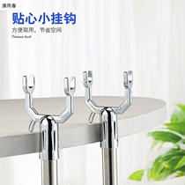  Aluminum alloy clothes fork household stainless steel telescopic balcony clothes drying rod support clothes rod storage and finishing clothes long rod