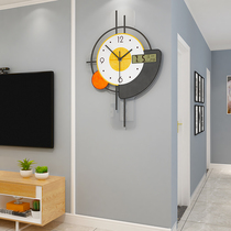Net red art clock living room simple modern home fashion wall clock light luxury atmosphere creative personality clock Wall