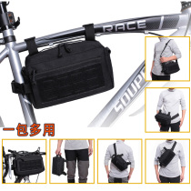 1000D Outdoor Sports Casual EDC Tool Finishing Containing Bag Medical Bag Expandable Tactical Hanging Bag Waist Satchel Bag