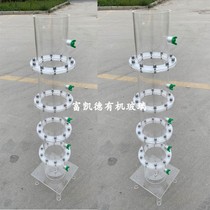 Transparent plexiglass rainfall device soil tester acrylic transparent soil column Markov bottle device layered sampling