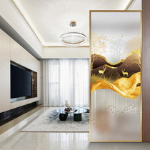 Modern minimalist art glass screen partition wall home living room entrance to the family closed cabinet decorative bedroom frosted craftsmanship