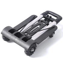 Portable shopping trolley hand trolley folding home shopping trolley four-wheel trailer light luggage cart