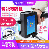 Wenniu T1 intelligent handheld inkjet printer handheld small factory production date coding machine price labeling machine number Digital QR code assembly line automatic laser coding mask