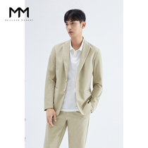 MM Mai Meng Men's 2022 Spring New Suit Khaki Business Leisure Suit Jacket Men's 9D2210152