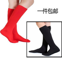 Performance suit boot cover Ethnic Mongolian Tibetan shoe cover High elastic adult shoe cover Female soldier sock cover red long tube shoes