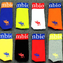 Handsome t panties flat angle triangle pure cotton neutral wide-brimmed sports waist large size womens les life year red panties