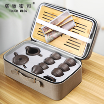 TOUCH MISS high-end luxury Japanese simple kung fu portable tea set set a pot of six cups small set of gifts