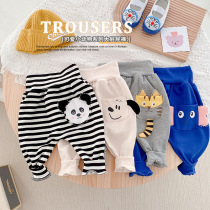 ins baby cartoon kharen pants large pp pants early spring and autumn clothes with male and female baby super cute ocean children