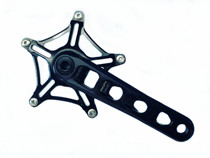 ridea CNC aluminium alloy hollowed-out crank hollow integrated birdy bird car small cloth tooth disc crank