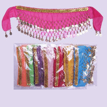 Children's Indian Dance Waist Chain Girl's Belly Dance Waist Chain Children's Belly Dance Waist Scarf Children's Indian Dance Gold Coin Hip Scarf