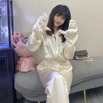 Recycled enzyme bath clothes jumpsuit men and women Universal simulation silk leak-proof silk childrens sand therapy suit
