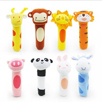 0-2-3-month neonatal animal bb sticks 0-1-year-old baby bibi sticks beep baby cloth toy hand grip stick