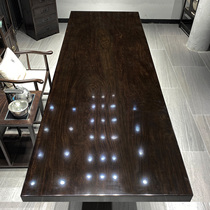 Ebony Wood large board log tea table Tea Table Office conference table single board whole mahogany large board table table direct sales