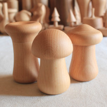 Such as solid wood toothpick box personality solid wood mushroom simple toothpick pot creative household goods toothpick tube