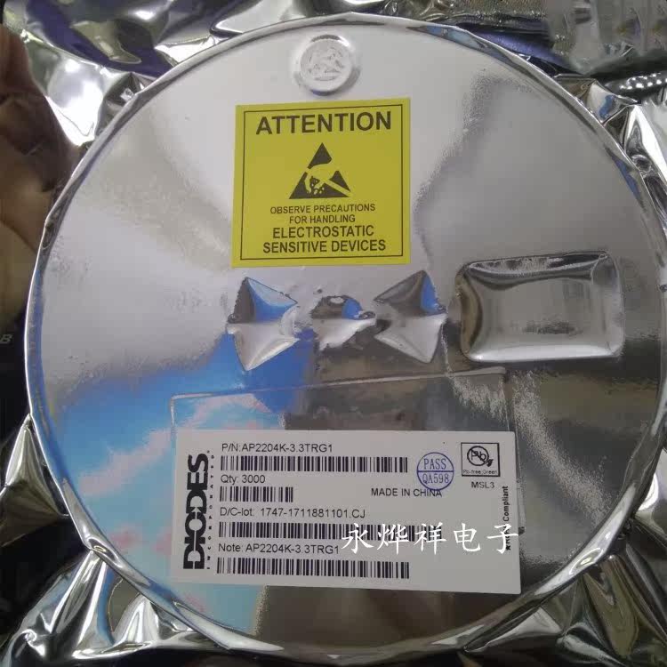 Original spot AP2204K-3.3TRG1 AP2204K-3.3V DIODES silk seal GAW SOT23-5