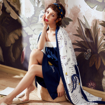 Palace butterfly summer pajamas women spring and autumn sexy straps strapless cotton lace sleeve nightgown two-piece household clothing