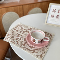 American pastoral placemats vintage vintage pomegranate simple rectangular dining cloth cloth decorative background cloth