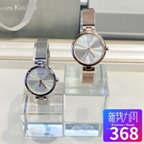 New small ck watch womens minimalist fashion light extravagant and small crowdsourced steel band Students waterproof CK quartz wristwatch