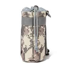 Army camouflage outdoor tactical small kettle bag Insulation cup cover Protective cover Universal waist hanging potty hand in hand to carry the cup bag