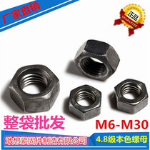4 8 grade natural color hexagon nut screw nut screw cap M6M8M10M12M16M18M20M24