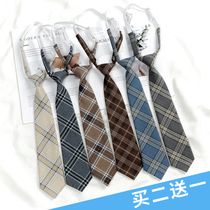 jk small tie female college style sub lazy Japanese uniform Harajuku style shirt bow tie female student dk tie male