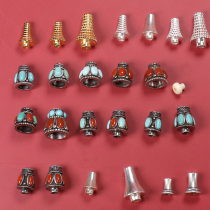 Star moon purple sandalwood Hundred Scents Seed Pineal tee silver inlaid with Buddha Tower 108 Candida Buddha Head Tahat Tower Head Accessories