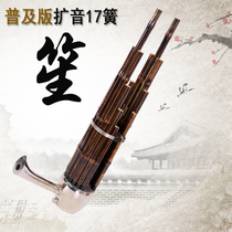Yunde musical instrument playing 17 springs popular round Sheng old bamboo Ebony Sheng feet send Sheng bag