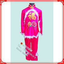 Chinese National style Chronicle Womens drums Yangko costumes dance abroad gongs and drums costumes Yangko costumes