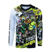 Sanantacruz Summer Speed Downwear Long Sleeve Speed Dry Riding Cross-country Bike Suit Breathable Jersey Big Code Riding Suit