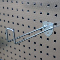 Wire adhesive hook hole plate accessories hardware square hole tool hanging plate metal hanger handle household mobile shelf