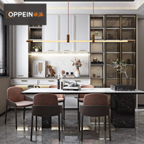 Opie Dining Side Cabinet Custom Wine Cabinet Integrated By Wall Living Room Light Lavish Wind Cabinet Glass Door Locker Chris