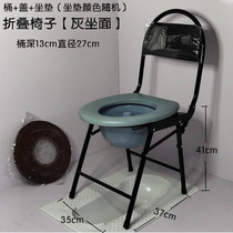 Pregnant women toilet household portable simple mobile folding backrest toilet chair disabled elderly confinement toilet stool